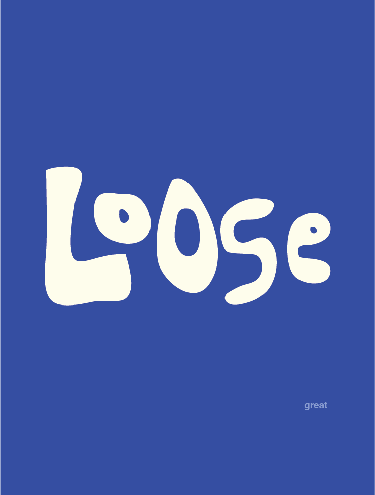 Loose Print (Blue)